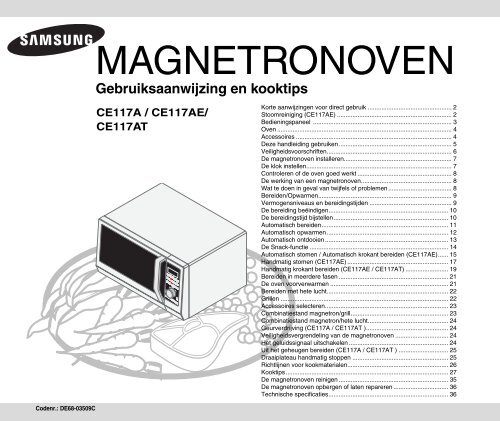 Samsung CE117 A-X combimagnetron - Wehkamp.nl