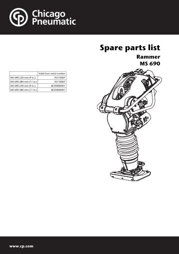 Spare parts list - ATS Equipment