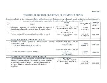 Tematica in constructii de cladiri si lucrari speciale ... - ITM Satu Mare