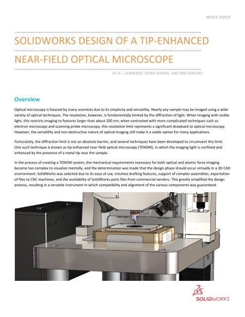 Download SolidWorks Design of a TENOM - The SolidWorks Blog