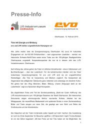 Lesefutter - EVO Energieversorgung Oberhausen AG