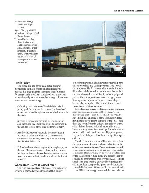 Wood-Chip Heating Systems - Biomass Energy Resource Center