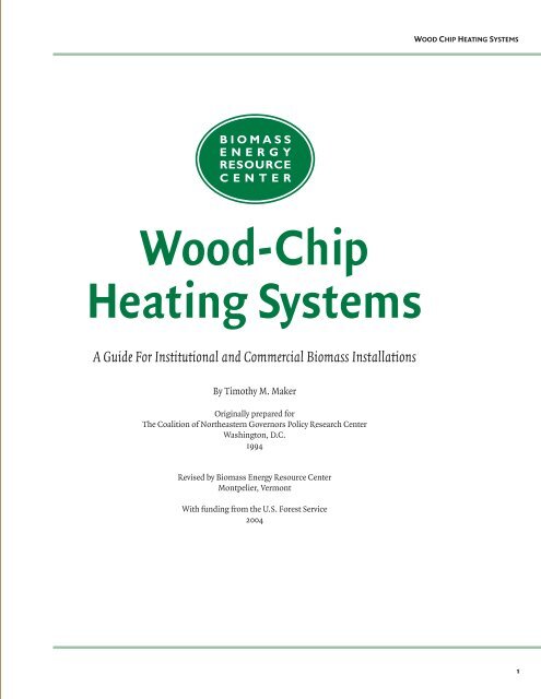 Wood-Chip Heating Systems - Biomass Energy Resource Center