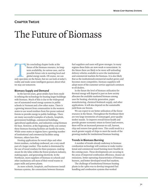 Wood-Chip Heating Systems - Biomass Energy Resource Center