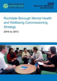 Rochdale Borough Mental Health and Wellbeing Commissioning ...