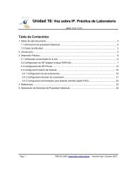 Unidad 16: Voz sobre IP. PrÃ¡ctica de Laboratorio - ItrainOnline