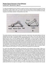 Plantar Fascia Grooves in Foot Orthoses - Algeos