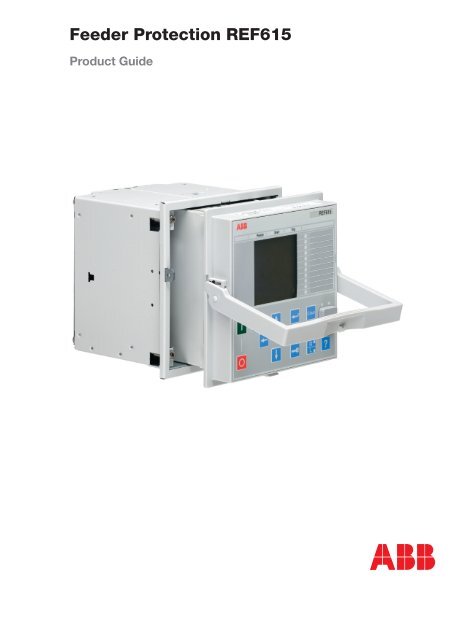 Feeder Protection Ref615 Ape Distribuidor Abb
