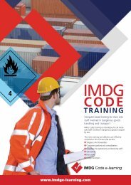 TT Talk 158 - IMDG Code e-learning brochure Sept 2011 - TT Club