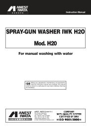 SPRAY-GUN WASHER IWK H2O Mod. H20 - Anest Iwata