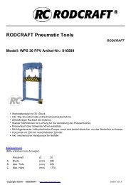 RODCRAFT Pneumatic Tools