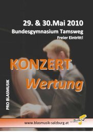 Programmheft - Trachtenmusikkapelle Zederhaus
