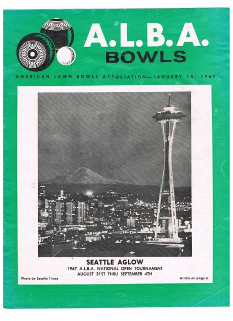 SEATTLE AGLOW - United States Lawn Bowls Association