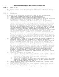 Speech-Language Pathology & Audiology Licensing Act - Utah ...