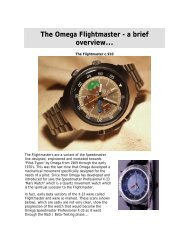 The Omega Flightmaster - a brief overview... - Loncar