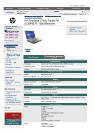 HP EliteBook 2760p Tablet PC (LG680EA ... - Added Dimension