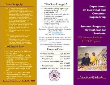 2007 Brochure for Summer Programs for High School Students ...