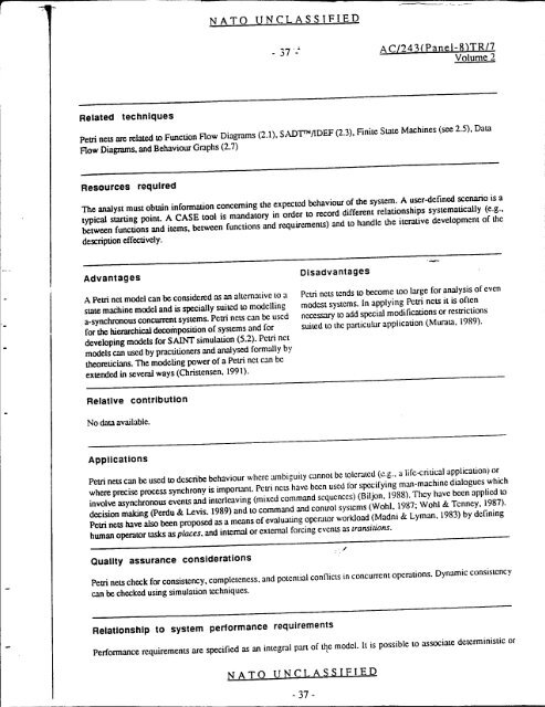 Analysis Techniques For Man-Machine Systems Design