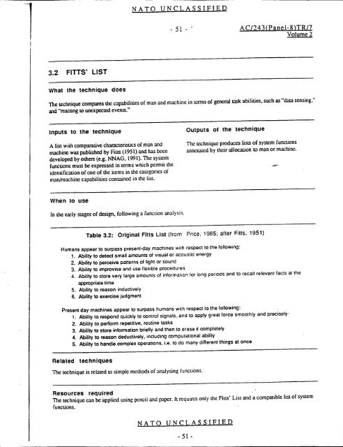 Analysis Techniques For Man-Machine Systems Design