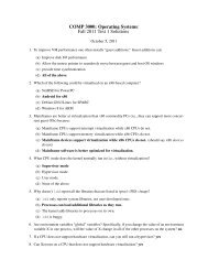 COMP 3000: Operating Systems: Fall 2011 Test 1 ... - Homeostasis