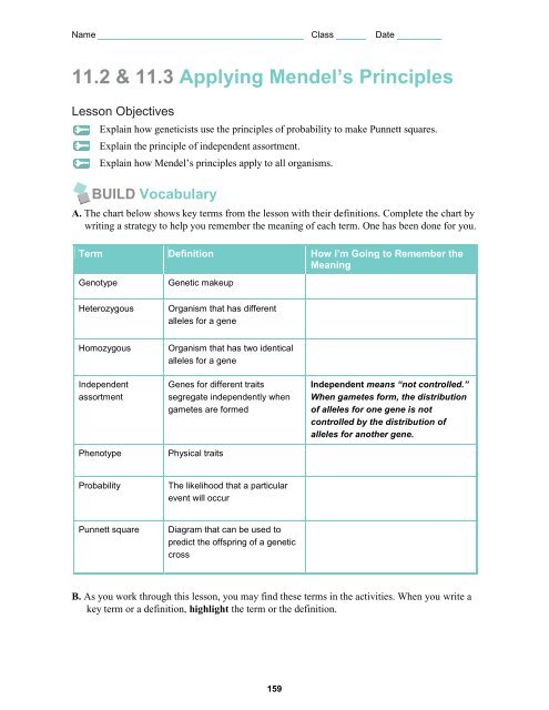 11.2 & 11.3 Applying Mendel's Principles