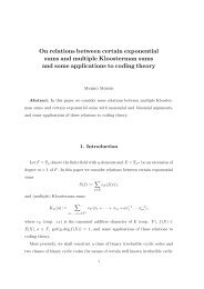 On relations between certain exponential sums and multiple ...