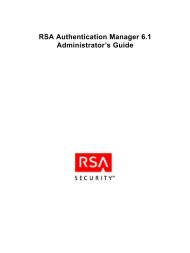 RSA Authentication Manager 6.1 Administrator's Guide - The Ether ...