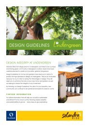 design guidelines overview - Stockland