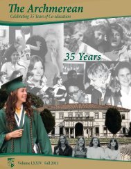 Fall 2011 Issue - Archmere Academy
