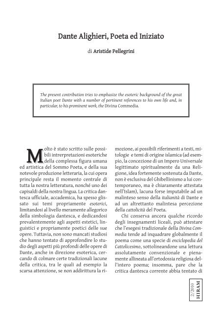 Etica della responsabilitÃ  - Grande Oriente d'Italia