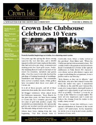 SPRING 2008 - Crown Isle Resort and Golf Community