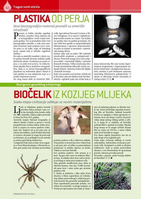 NauÄno popularna revija o prirodi, Äovjeku i ekologiji broj 34