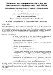 THROMBOLYSE ET - Cardiologie-francophone