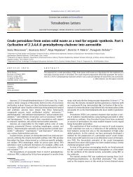 Crude peroxidase from onion solid waste as a tool for organic ...