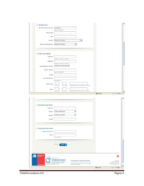 Manual de InscripciÃ³n ChileProveedores sin registro previo en ...