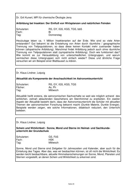 Kompetenzen entwickeln 18. Tage des mathematischen und - Thillm