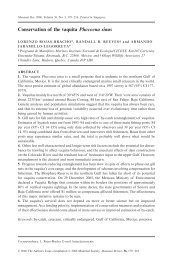 Conservation of the vaquita Phocoena sinus - The Department of ...