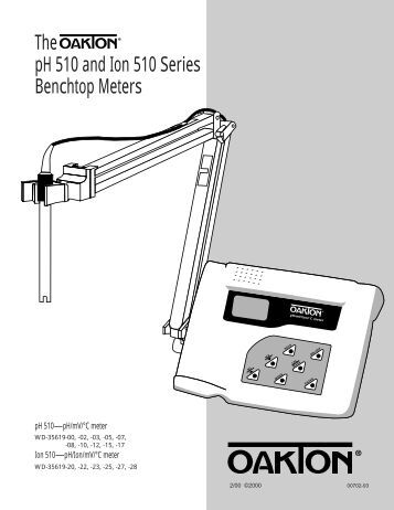Eutech Ph 510 Manual