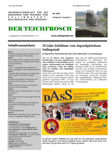 Dorfzeitung Mai 08 - Sallingstadt