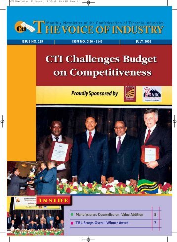 CTI_Newsletter_139 - Confederation of Tanzania Industries