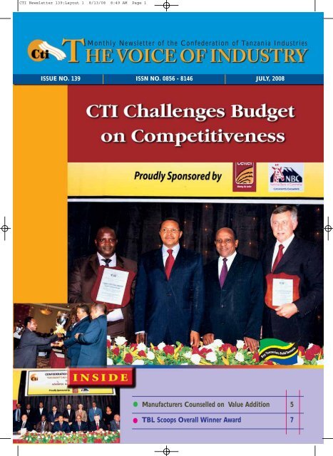 CTI_Newsletter_139 - Confederation of Tanzania Industries