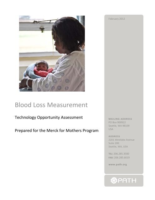 Blood Loss Measurement - Path