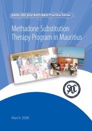 Methadone Substitution Therapy Program in Mauritius - SAfAIDS