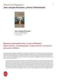 Jacques Rousseau Lettres à Malesherbes - Le Livre de Poche