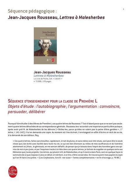 Lettre à d'Alembert - Livre de Jean-Jacques Rousseau