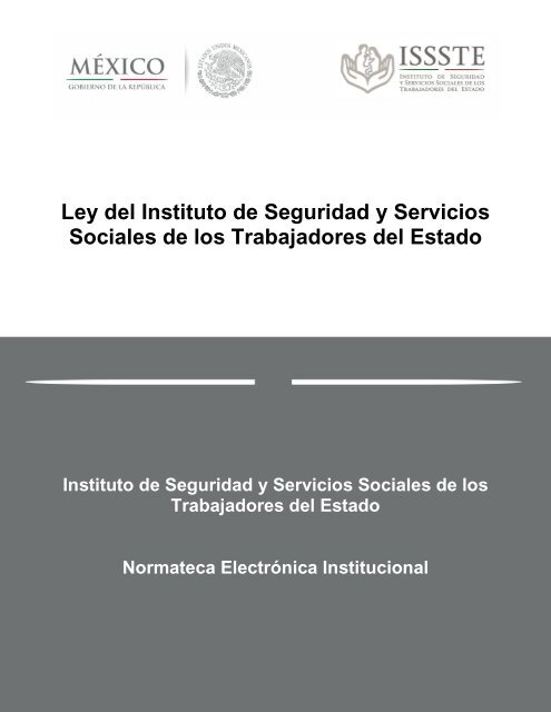 Ley del Instituto de Seguridad y Servicios Sociales de los ...