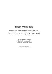 Lineare Optimierung - ZIB