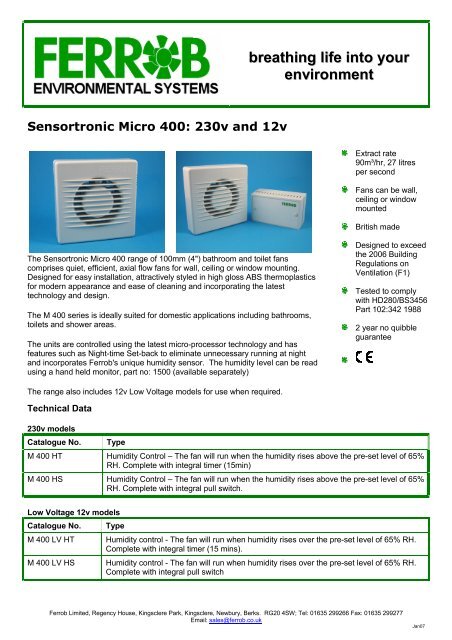 Sensortronic Micro 400 - Ferrob