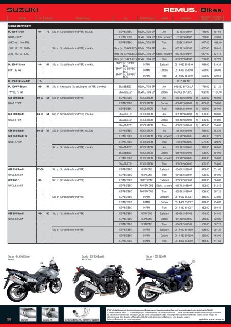 Eg genehmigung/EC approval & racing version - Remus