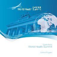 World Health Summit 2010 Final Program